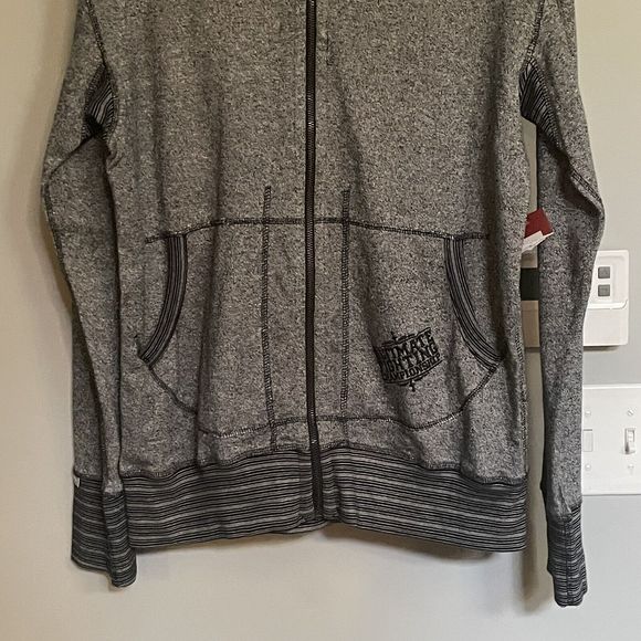 UFC Ultimate Fighting Championship sweatshirt Hooded Zip up Graphic Large NWT - Picture 3 of 14